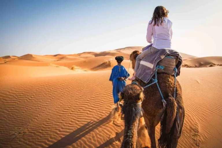 extraordinary 5-day journey from Marrakech to Merzouga, delving into a unique desert adventure that promises unforgettable moments. Traverse the diverse landscapes of Morocco, immersing yourself in the rich tapestry of culture, history, and the awe-inspiring beauty of the desert. Our carefully crafted itinerary ensures an experience that goes beyond the ordinary, providing a seamless blend of exploration and relaxation.