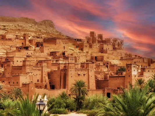 Morocco kasbah landscape