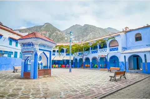 Blue Medina and Rif Mountains