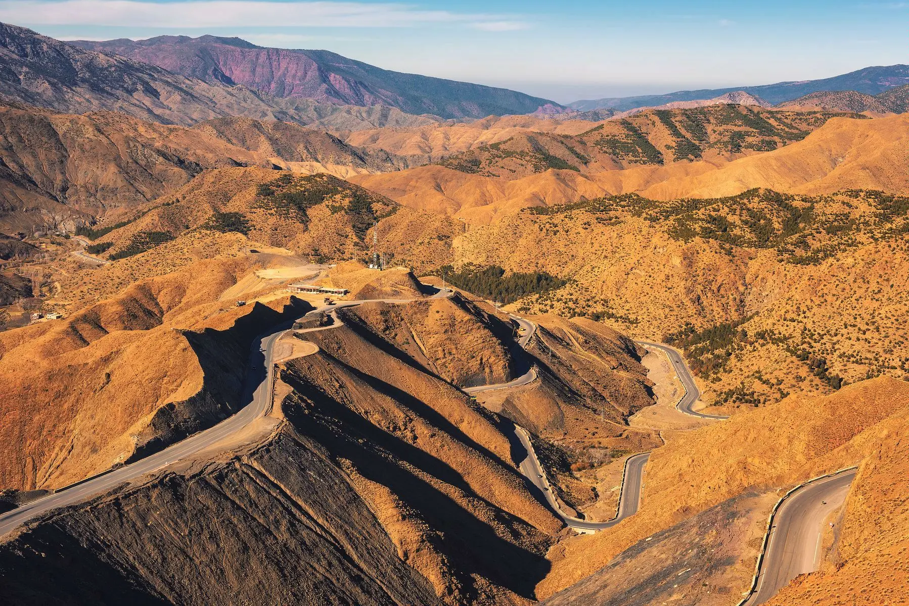 Tizi n'Tichka Pass in the High Atlas Mountains