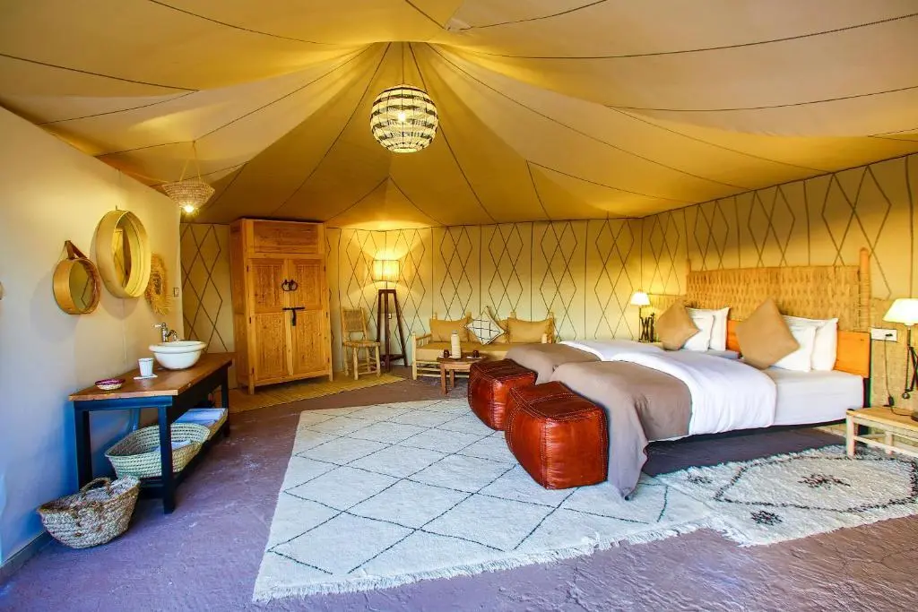 Madu Camp desert room Merzouga Morocco