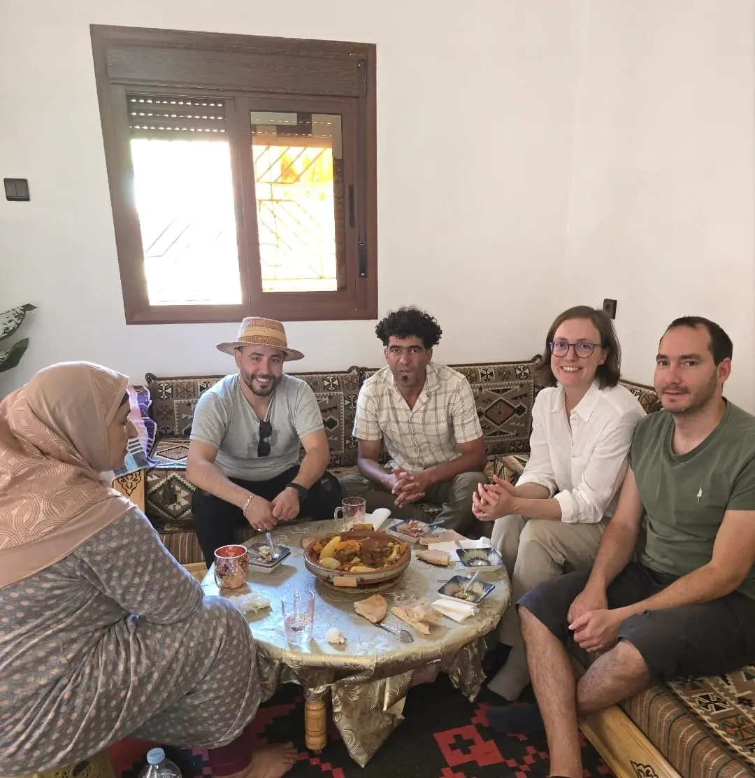 Lunch with Berber Family