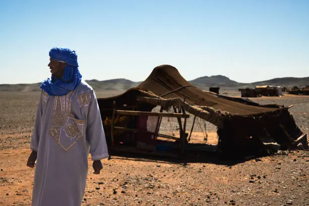 Nomadic families near Merzouga