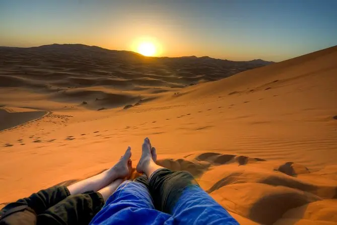 Sahara desert sunrise Morocco