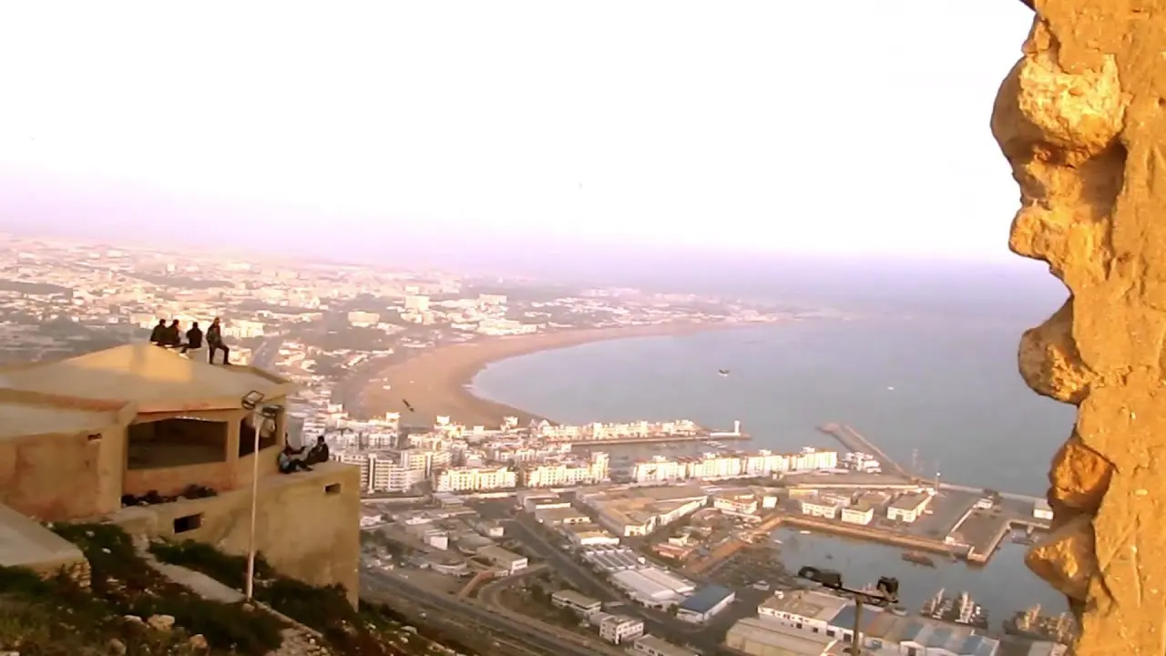 Agadir Oufella panoramic views over the Atlantic coast