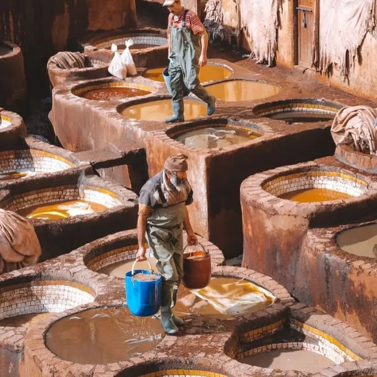 Chouara Tanneries Fes leather traditional crafts and Moroccan artisans