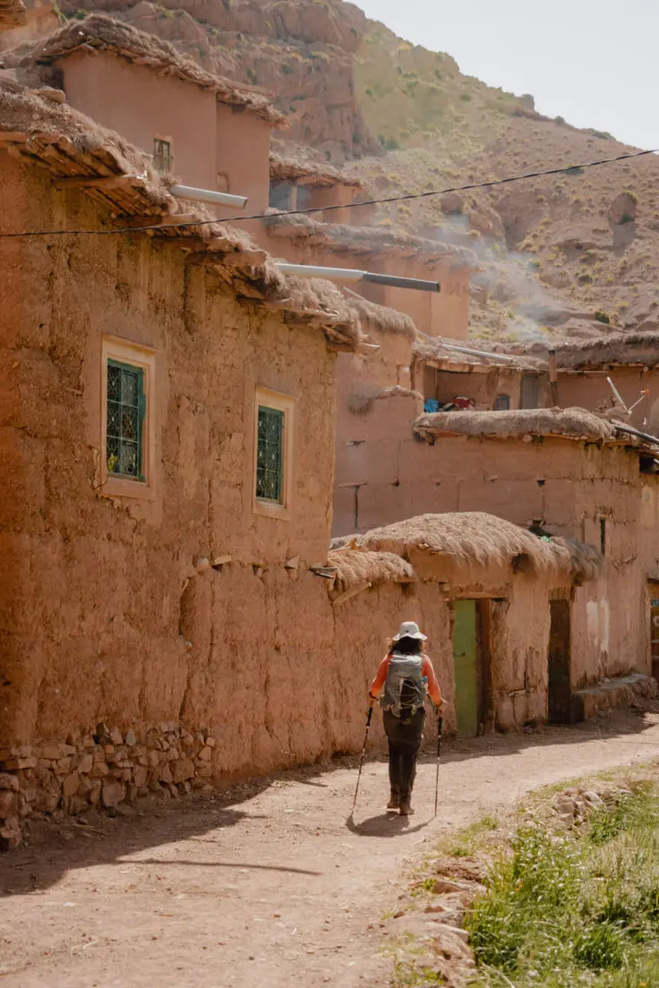 High Atlas villages valleys and walking routes in Morocco