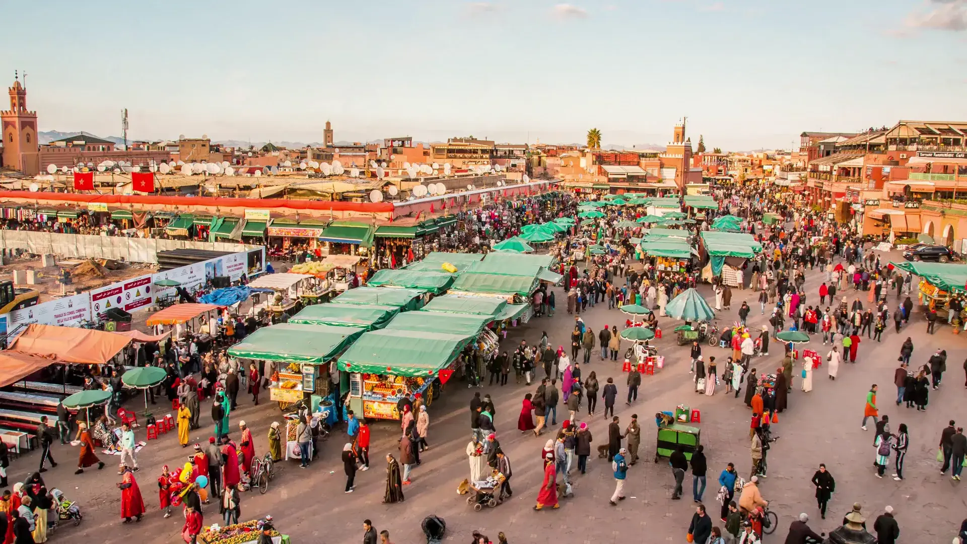 Jemaa el Fna Marrakech evening atmosphere