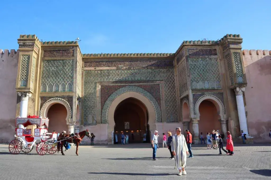 Meknes Imperial City Bab Mansour Moroccan heritage private tour from Fes