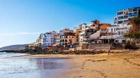 Taghazout surf and fishing village on Morocco Atlantic coast