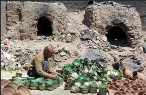 Tamegroute green pottery workshop Morocco