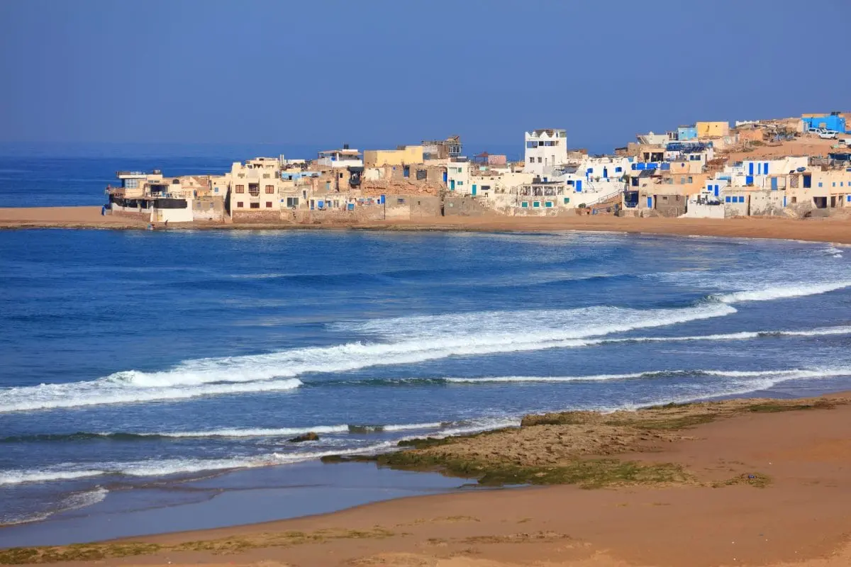 Tifnit fishing village and wild Atlantic coast south of Agadir Morocco