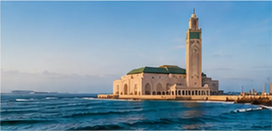 Atlantic coast and seaside atmosphere in Casablanca