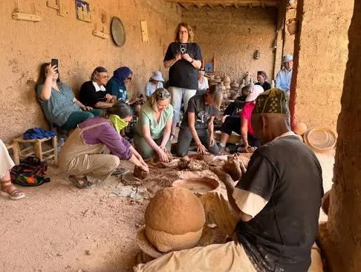 Traditional pottery workshop Morocco