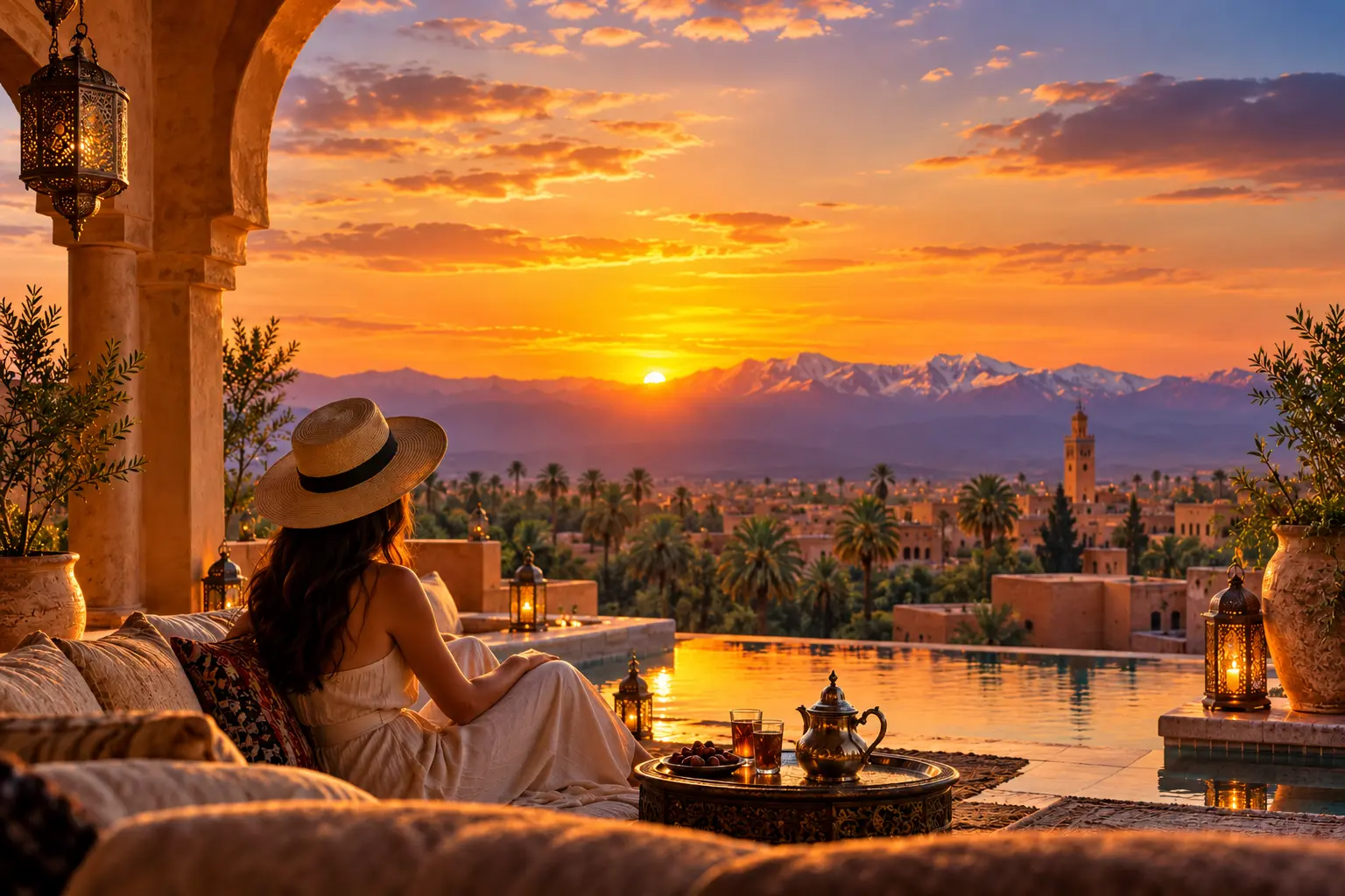 Moroccan hospitality and tea experience in Marrakech