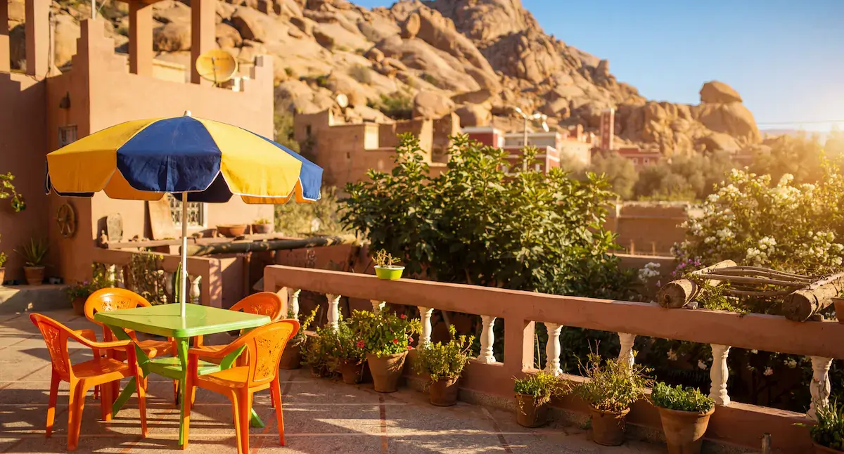 Traditional villages around Tafraout Morocco